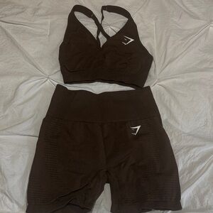 Gymshark Brown Athletic Shorts